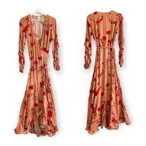 Johanna Ortiz x H&M Crepe Wrap Front Maxi Dress,‎ size XS